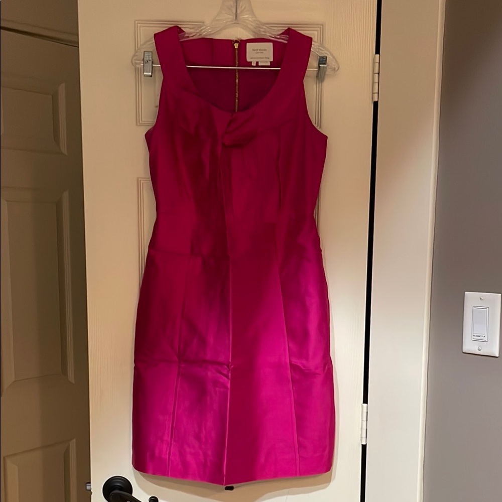 Kate Spade Pink Sheath Mini Dress Scoop Neck Sleeveless